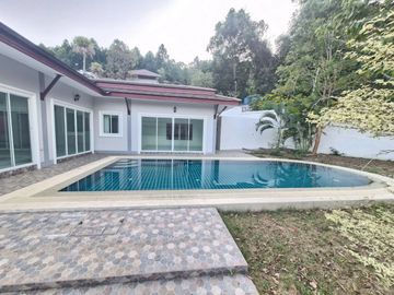 Luxurious Detached Residence with Private Pool for Sale in Serene Hillside Community Near Bang Saray Junction – 3 Bedrooms, Stunning Mountain Views,