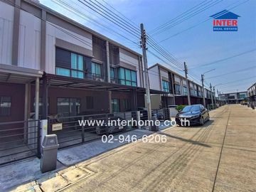 2-storey townhouse, 17.5 sq m., Grand Pleno Village, Ratchaphruek Soi 11, Ratchaphruek Road, Rattanathibet Road, Pak Kret, Nonthaburi