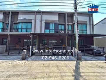 2-storey townhouse, 17.5 sq m., Grand Pleno Village, Ratchaphruek Soi 11, Ratchaphruek Road, Rattanathibet Road, Pak Kret, Nonthaburi