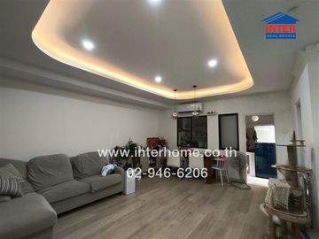 2-storey townhouse, 17.5 sq m., Grand Pleno Village, Ratchaphruek Soi 11, Ratchaphruek Road, Rattanathibet Road, Pak Kret, Nonthaburi