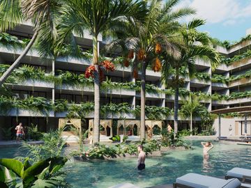 Departamento en Venta en Tulum Amueblado | Región 8, con Alberca y Rooftop