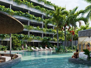 Departamento en Venta en Tulum Amueblado | Región 8, con Alberca y Rooftop