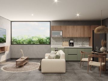 Departamento en Venta en Tulum Amueblado | Región 8, con Alberca y Rooftop