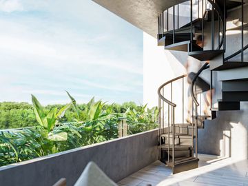 Departamento en Venta en Tulum Amueblado | Región 8, con Alberca y Rooftop