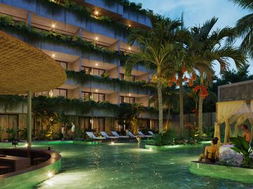 Departamento en Venta en Tulum Amueblado | Región 8, con Alberca y Rooftop