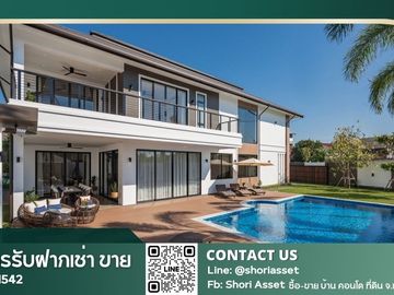 Spacious Luxury Pool villa house for sale with elegant decoration. Fully furnished with all necessary household amenities.
