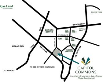 Condo For Sale at The Empress Capitol Commons, Pasig City Nr. Estancia, Shaw Blvd., Ortigas CBD