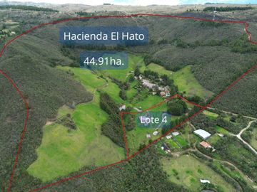 VENTA DE LOTE CAMPESTRE CON CABAÑAS Y ESTABLO