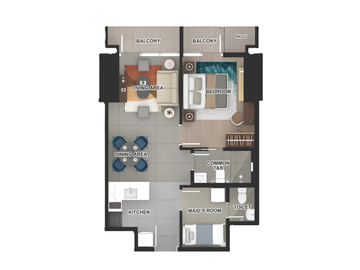 1 Bedroom Condo for sale in Uptown Modern, BGC Bonifacio Global City, Taguig City, Metro Manila