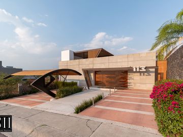 CASA VENTA CUMBRES DEL LAGO JURIQUILLA 3 RECAMARAS, ALBERCA, JARDIN MODERNISTA, ROOF.