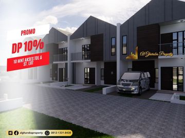 PROMO DP 10% RUMAH SYARIAH 2 LANTAI AKSES TOL, STASIUN LRT DAN KRL RAWALUMBU BEKASI KOTA