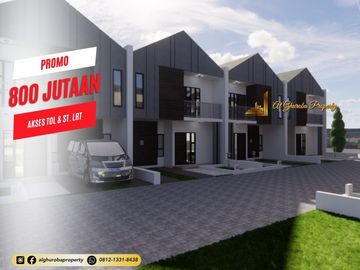 PROMO DP 10% RUMAH SYARIAH 2 LANTAI AKSES TOL, STASIUN LRT DAN KRL RAWALUMBU BEKASI KOTA