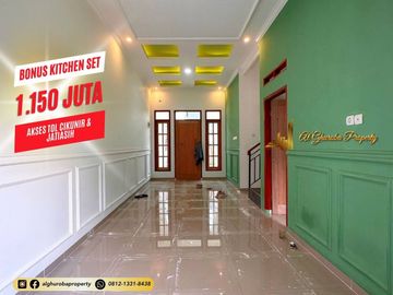 RUMAH BARU 2 LANTAI SIAP HUNI BONUS KITCHEN SET AKSES TOL CIKUNIR, JATIBENING, JATIASIH