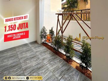 RUMAH BARU 2 LANTAI SIAP HUNI BONUS KITCHEN SET AKSES TOL CIKUNIR, JATIBENING, JATIASIH