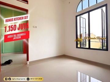 RUMAH BARU 2 LANTAI SIAP HUNI BONUS KITCHEN SET AKSES TOL CIKUNIR, JATIBENING, JATIASIH