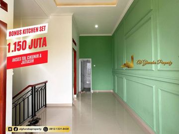 RUMAH BARU 2 LANTAI SIAP HUNI BONUS KITCHEN SET AKSES TOL CIKUNIR, JATIBENING, JATIASIH