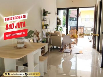 RUMAH SIAP HUNI AKSES TOL DI TIMUR JAKARTA 800 JUTA-AN BISA KPR SYARIAH BSI