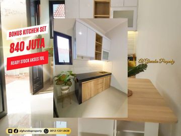 RUMAH SIAP HUNI AKSES TOL DI TIMUR JAKARTA 800 JUTA-AN BISA KPR SYARIAH BSI