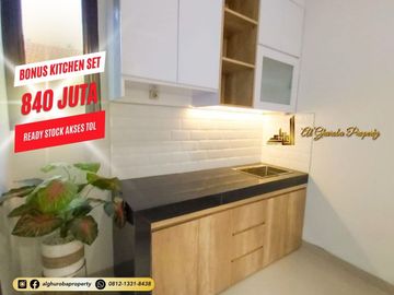 RUMAH SIAP HUNI AKSES TOL DI TIMUR JAKARTA 800 JUTA-AN BISA KPR SYARIAH BSI