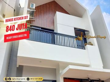 RUMAH SIAP HUNI AKSES TOL DI TIMUR JAKARTA 800 JUTA-AN BISA KPR SYARIAH BSI