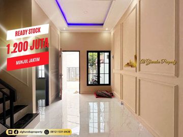 JUAL CEPAT RUMAH BARU 3 KT SIAP HUNI AKSES ST.LRT CIRACAS, TOL CIBUBUR, SHM, BATA MERAH