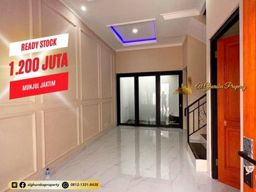 JUAL CEPAT RUMAH BARU 3 KT SIAP HUNI AKSES ST.LRT CIRACAS, TOL CIBUBUR, SHM, BATA MERAH