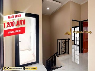 JUAL CEPAT RUMAH BARU 3 KT SIAP HUNI AKSES ST.LRT CIRACAS, TOL CIBUBUR, SHM, BATA MERAH