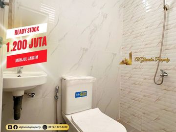 JUAL CEPAT RUMAH BARU 3 KT SIAP HUNI AKSES ST.LRT CIRACAS, TOL CIBUBUR, SHM, BATA MERAH