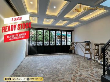 RUMAH 3 LANTAI MEWAH MURAH SIAP HUNI PEJATEN PASAR MINGGU DEKAT PANCORAN KALIBATA