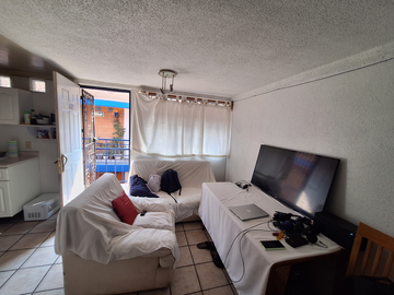 Departamento en condominio en venta de 46 m2 de construcción.
