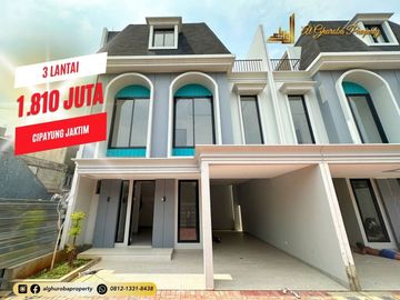 JUAL RUMAH MEWAH 3 LANTAI MURAH DEKAT TOL SETU BAMBU APUS MABES TNI CILANGKAP 1 MILYARAN