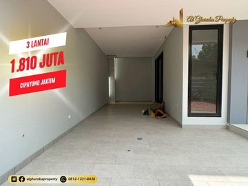 JUAL RUMAH MEWAH 3 LANTAI MURAH DEKAT TOL SETU BAMBU APUS MABES TNI CILANGKAP 1 MILYARAN