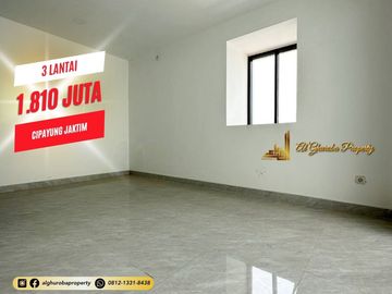 JUAL RUMAH MEWAH 3 LANTAI MURAH DEKAT TOL SETU BAMBU APUS MABES TNI CILANGKAP 1 MILYARAN