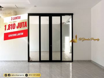JUAL RUMAH MEWAH 3 LANTAI MURAH DEKAT TOL SETU BAMBU APUS MABES TNI CILANGKAP 1 MILYARAN