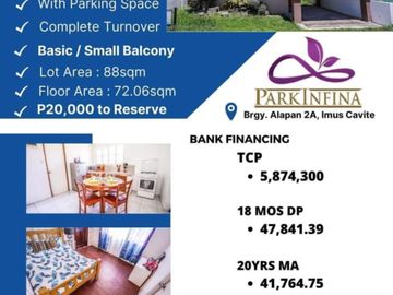 2 Storey House & Lot with Small Balcony For Sale in Imus Cavite