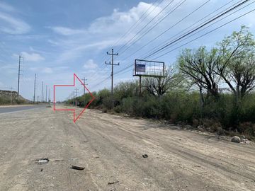 Excelente Estrategico Terreno Industrial / Comercial Venta Carretera a Pesqueria inmediato al Libramiento y a KIA y Ternium 26,100 m2 (84 m FRENTE)
