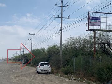 Excelente Estrategico Terreno Industrial / Comercial Venta Carretera a Pesqueria inmediato al Libramiento y a KIA y Ternium 26,100 m2 (84 m FRENTE)