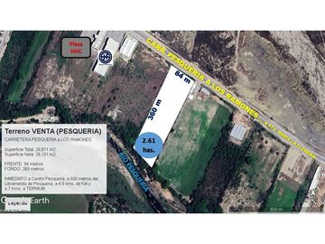 Excelente Estrategico Terreno Industrial / Comercial Venta Carretera a Pesqueria inmediato al Libramiento y a KIA y Ternium 26,100 m2 (84 m FRENTE)