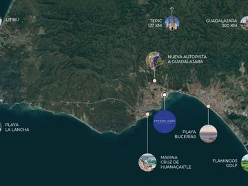 Departamentos en venta frente al mar, en la cruz de Huanacaxtle, Bucerias, Nayarit