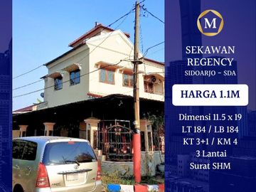 Dijual Rumah Sekawan Regency Sidoarjo Murah Strategis Pusat Kota Dekat Kuliner Mall Sekolah Kampus Alun Alun