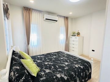Pool villa for sale at Hang Dong in a hi-end village, decorated in modern luxury style.