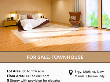 FOR SALE: Townhouse in Brgy. Mariana, New Manila, Quezon City