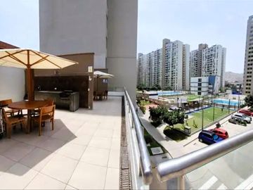Venta de Departamento con Balcon, El Agustino, Av Los Nogales