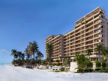 Vive el lujo frente al mar en Telchac Puerto - Departamento de 3 habitaciones y 3 baños