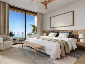 Vive el lujo frente al mar en Telchac Puerto - Departamento de 3 habitaciones y 3 baños