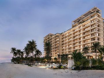 Vive el lujo frente al mar en Telchac Puerto - Departamento de 3 habitaciones y 3 baños