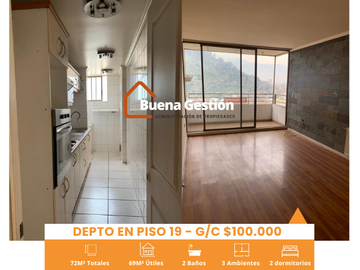Amplio departamento en venta 2 dormitorios + estacionamiento