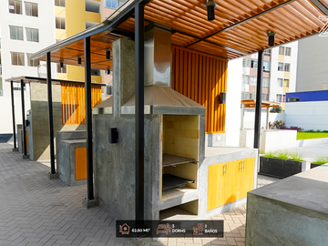DEPARTAMENTO DE 3 HABITACIONES EN EL AGUSTINO