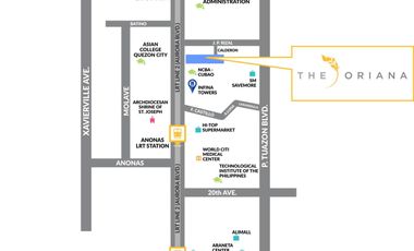 The Oriana 2BR unit 17K/monthly Condo in Aurora Blvd., Quezon City near LRT Anonas