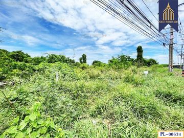 ขาย ที่ดินเปล่า 107 ไร่ ติดถนนบางนาตราด สีส้มลายจุดขาว ใกล้แม่น้ำบางปะกง